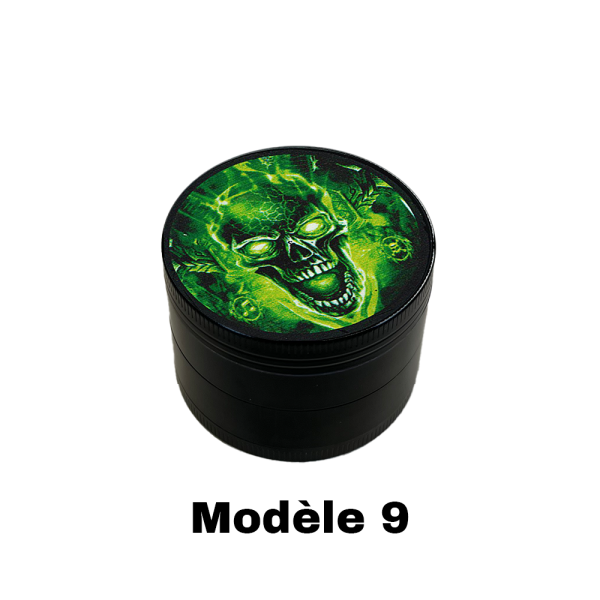 Grinder Green Skulls 50mm  / Faro (Modèle 9)