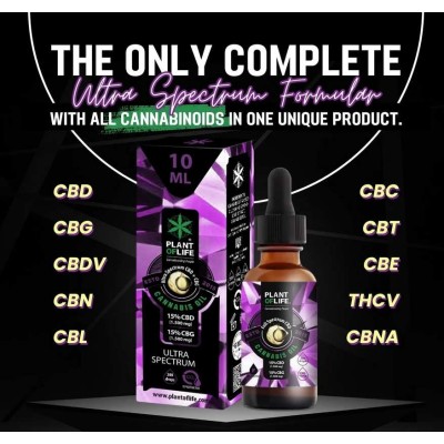 Huile CBD et CBG de PLANT OF LIFE 30%