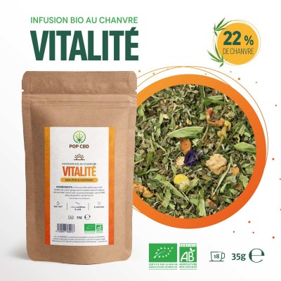 Thé bio Vitalité au CBD