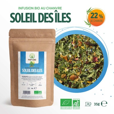 Thé bio Soleil des îles au CBD