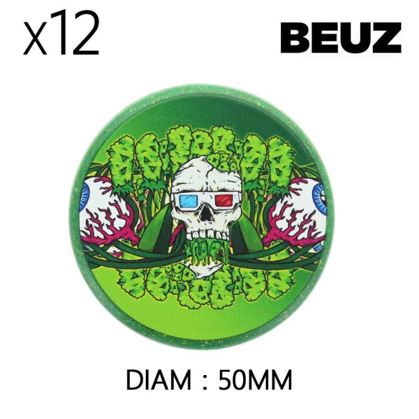 Grinder Beuz Skeleton Vert / Boite de 12