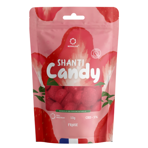 Bonbons fraise CBD / Novaloa