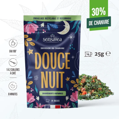 Infusion CBD bio douce nuit / Sensavea