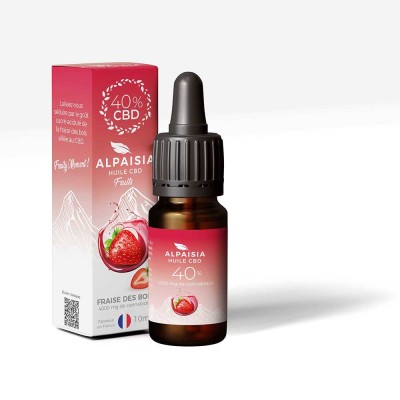 Huile CBD Fraise Broad Spectrum 40% / Alpaisia