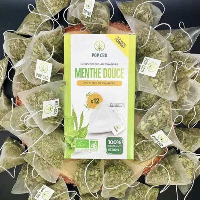 Infusion CBD bio menthe douce / Pop