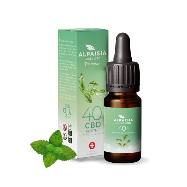 Huile CBD Menthe Broad Spectrum 40% / Alpaisia